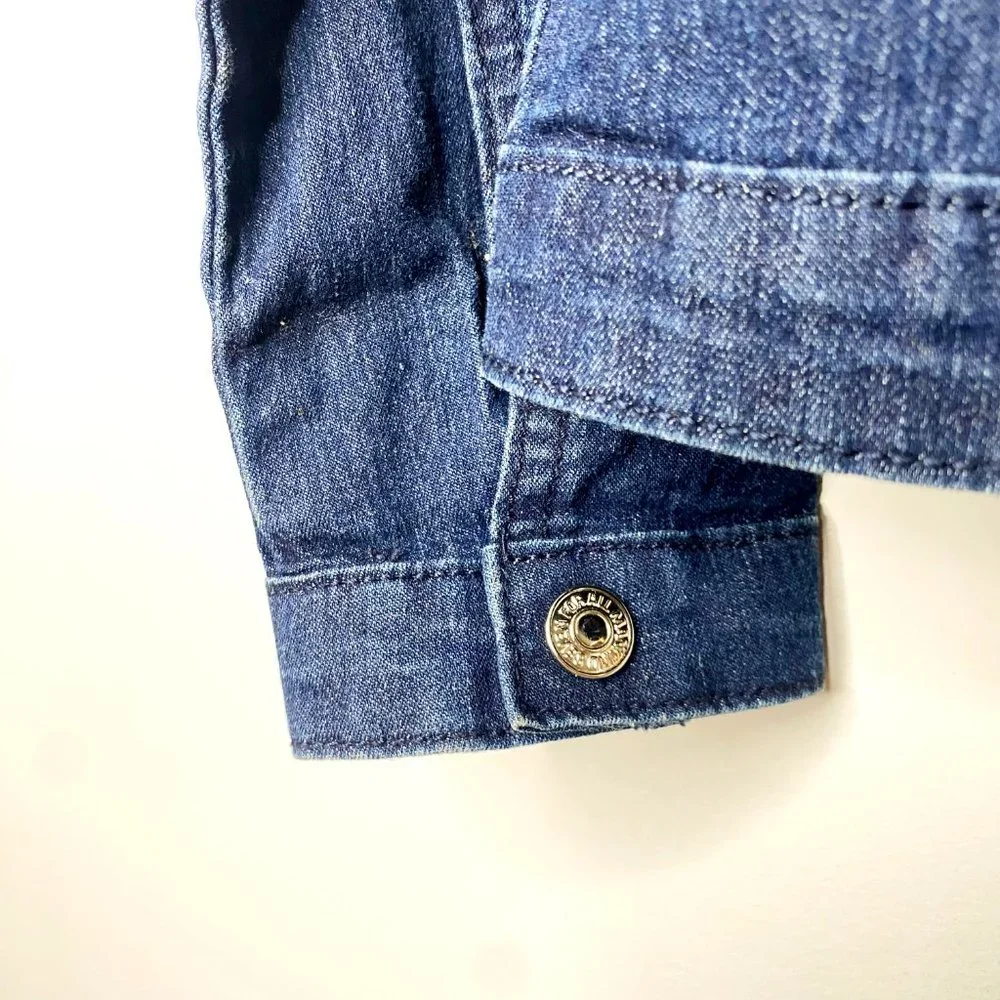 7 For All Mankind Blue Denim Jacket